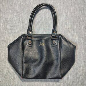 VINTAGE‎ Lost Enterprises Handbag Shoulder Bag Black Pebbled Leather
